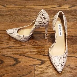 Snake print heels